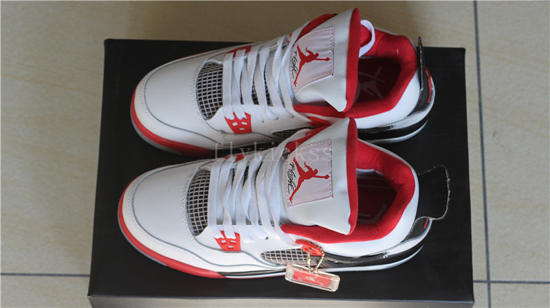 Authentic Air Jordan 4 Retro Fire Red GS